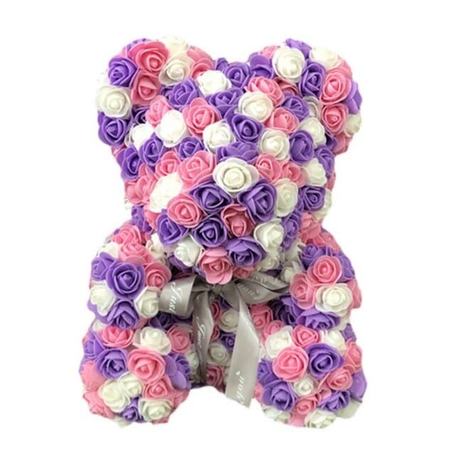 Ours en Rose Doudou Éternel
